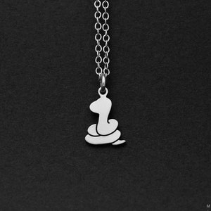 Silver or Gold Snake Necklace