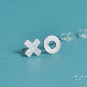 X O (Kiss and Hug) Stud Earrings