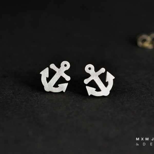 Anchor Earrings Etsy