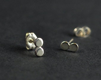 Sterling Silver Colon Earrings