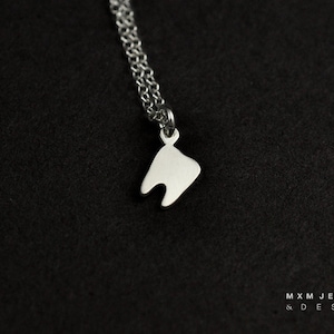 Silver or Gold Little Teeth Necklace image 1