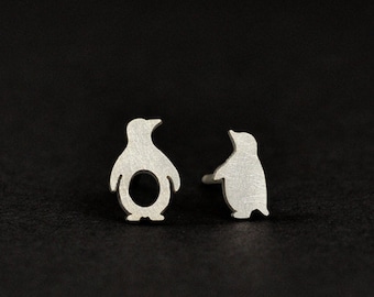 Sterling Silver Little Mix Penguin Stud Earrings