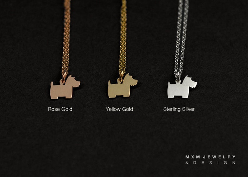 Silver or Gold Little Pixelated Heart Necklace image 3