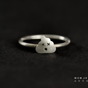 Sterling Silver Little Poop Ring