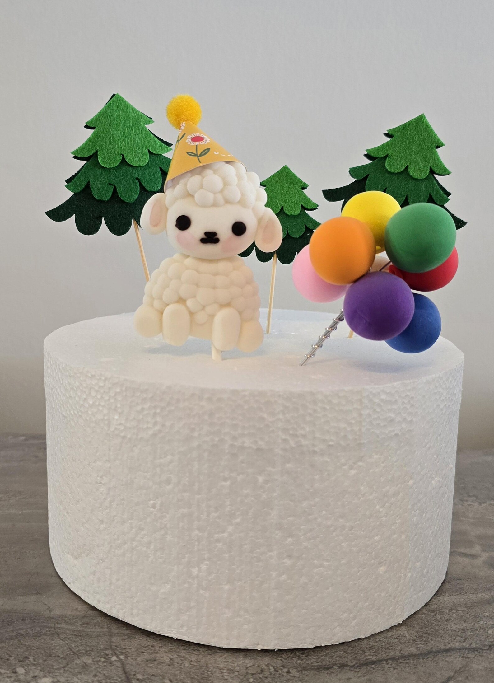 fondant-sheep-cake-topper-rainbow-birthday-party-decoration-etsy