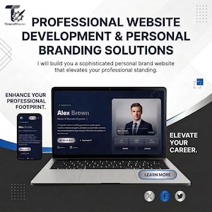 Op maat gemaakte React-portfoliowebsite | Persoonlijke branding voor techprofessionals
