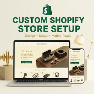 Aangepaste Shopify-winkelopzet | Responsief ontwerp en ontwikkeling (PDF-download)