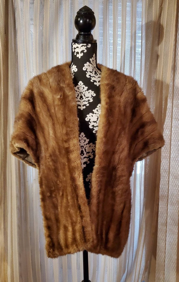 Camel Light Brown Mink Tan Silk Floral Print Line… - image 2