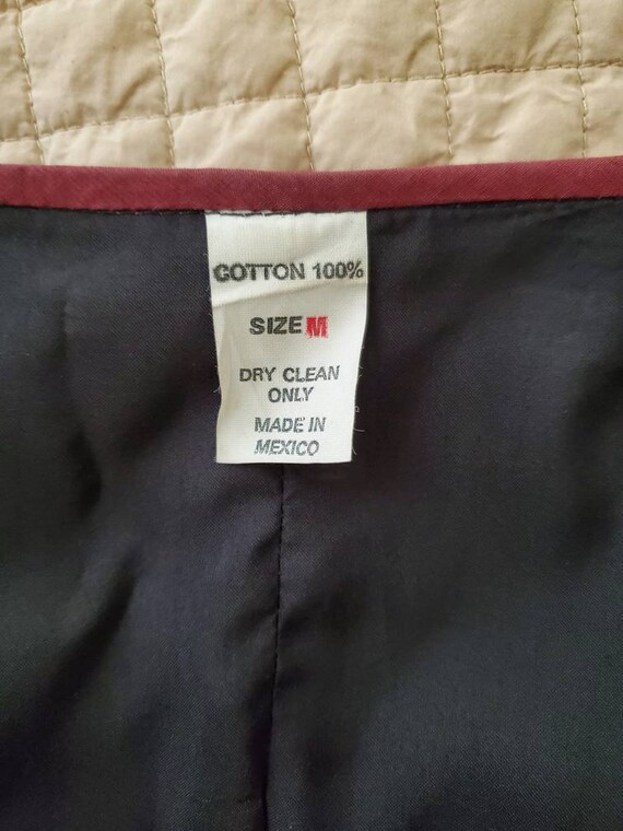 Cotton Linen Patchwork Unique Applique Stitch Rag… - image 6