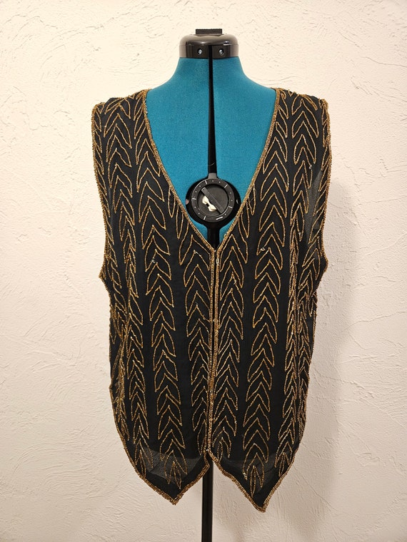 Sheer embroidery vest - - Gem