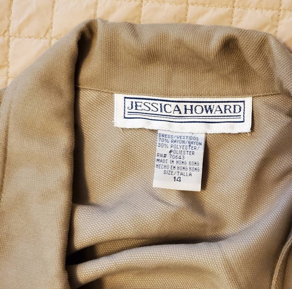 Khaki Jessica Howard Jumpsuit Maxi Skirt Camel Br… - image 5