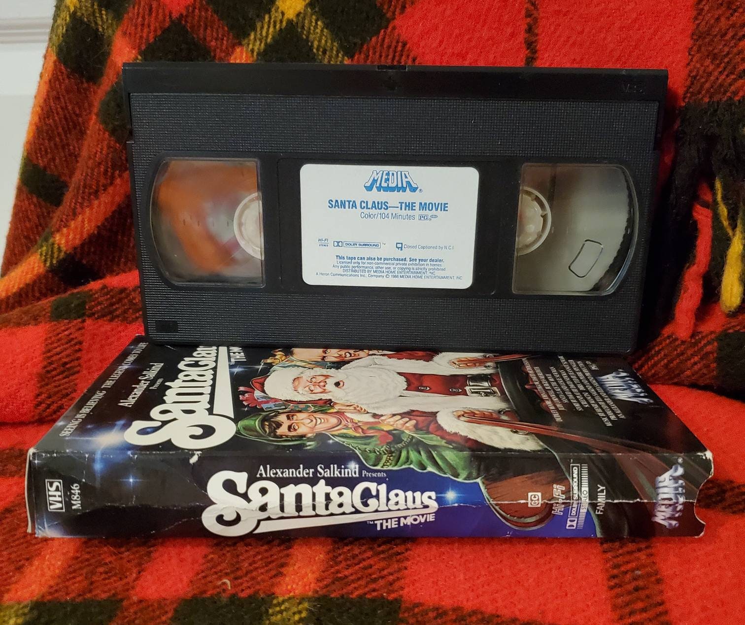 Santa Claus the Movie 1985 VHS Video Tape Dudley Moore John Lithgow Burgess Meredith Origin