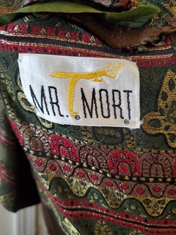 Mr. Mort Christmas Party Tapestry Brocade Jacquar… - image 8