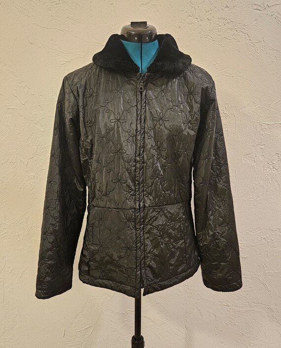 Necessary Objects Outerwear Jacket Puffer Coat Bl… - image 1