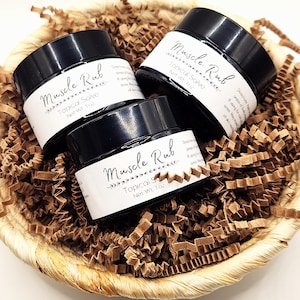Topical Muscle Rub - 100% Natural and Handmade