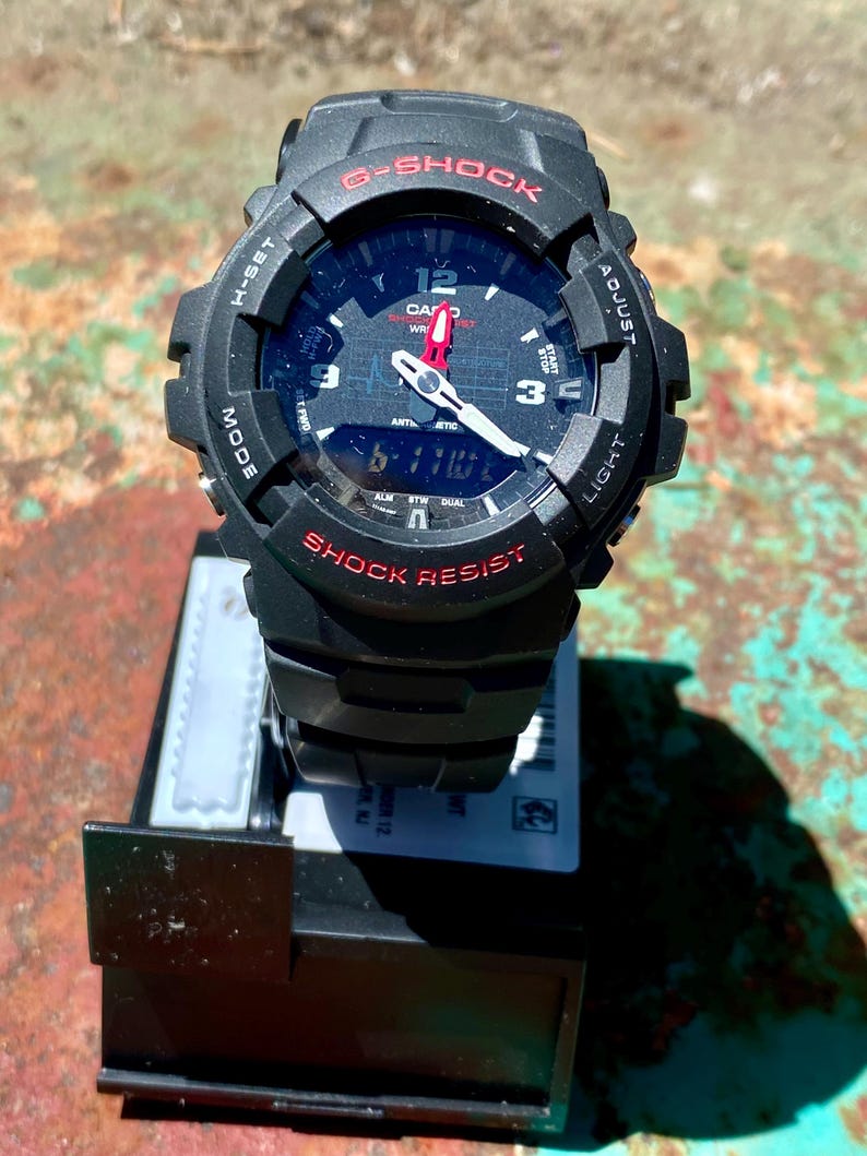 Casio G-Shock Men's Analog Digital Watch | Black & Red Shock Resistant Sport Watch | Rugged Everyday Wristwatch | GA Series Timepiece image 3