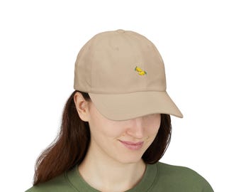 Gorra de papá con mango bordado: gorra de fruta tropical