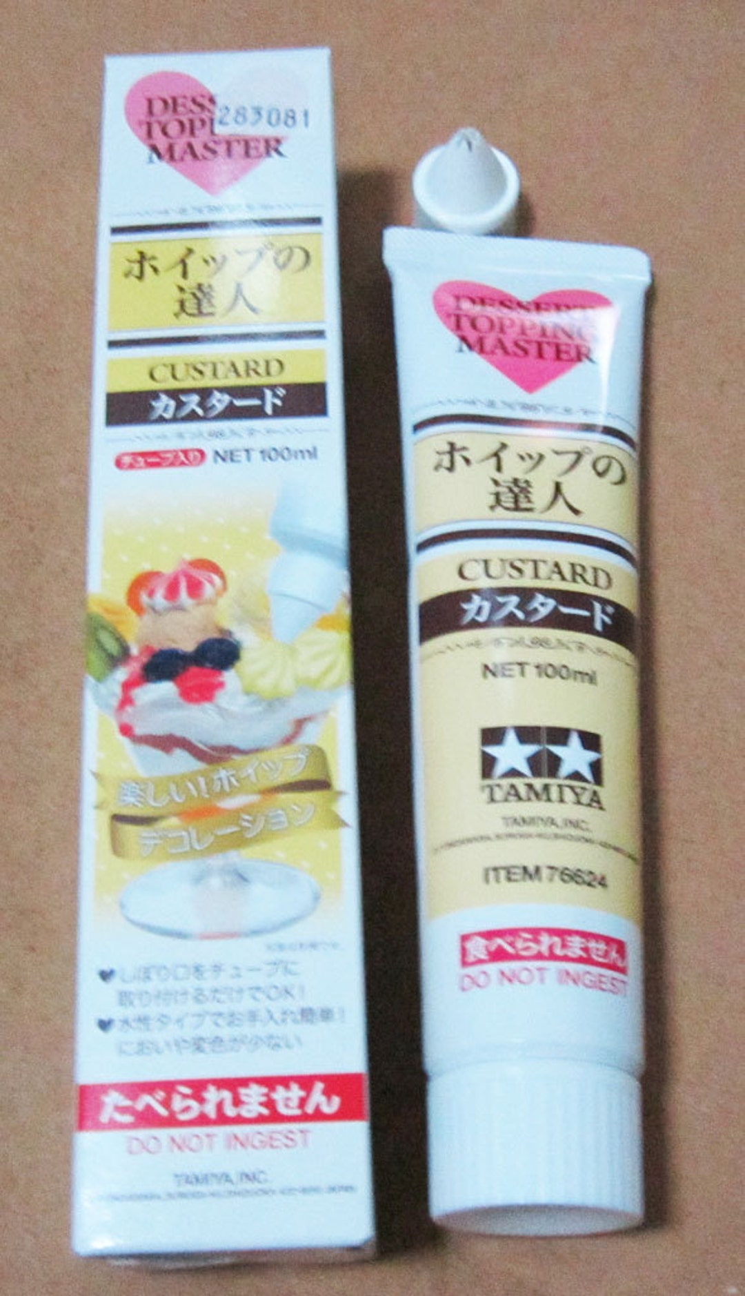 One Tube of Tamiya Dessert Topping Master. 100ml. Fake Whipped Cream