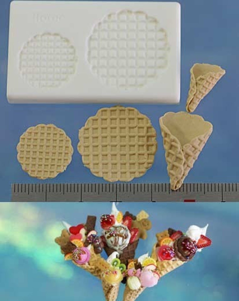 Miniature waffle cone mold. Roll your own waffle cones for Etsy