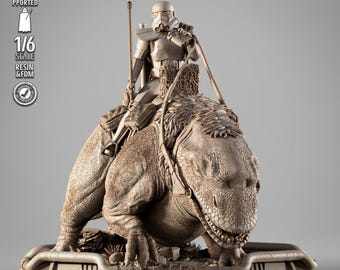 Sand Trooper on Dewback Starwars STL