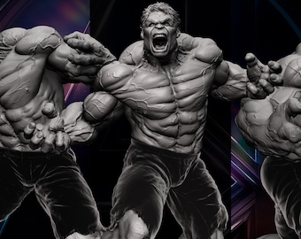 Hulk STL-Datei, 3D-Druckmodell (Digitale Datei)