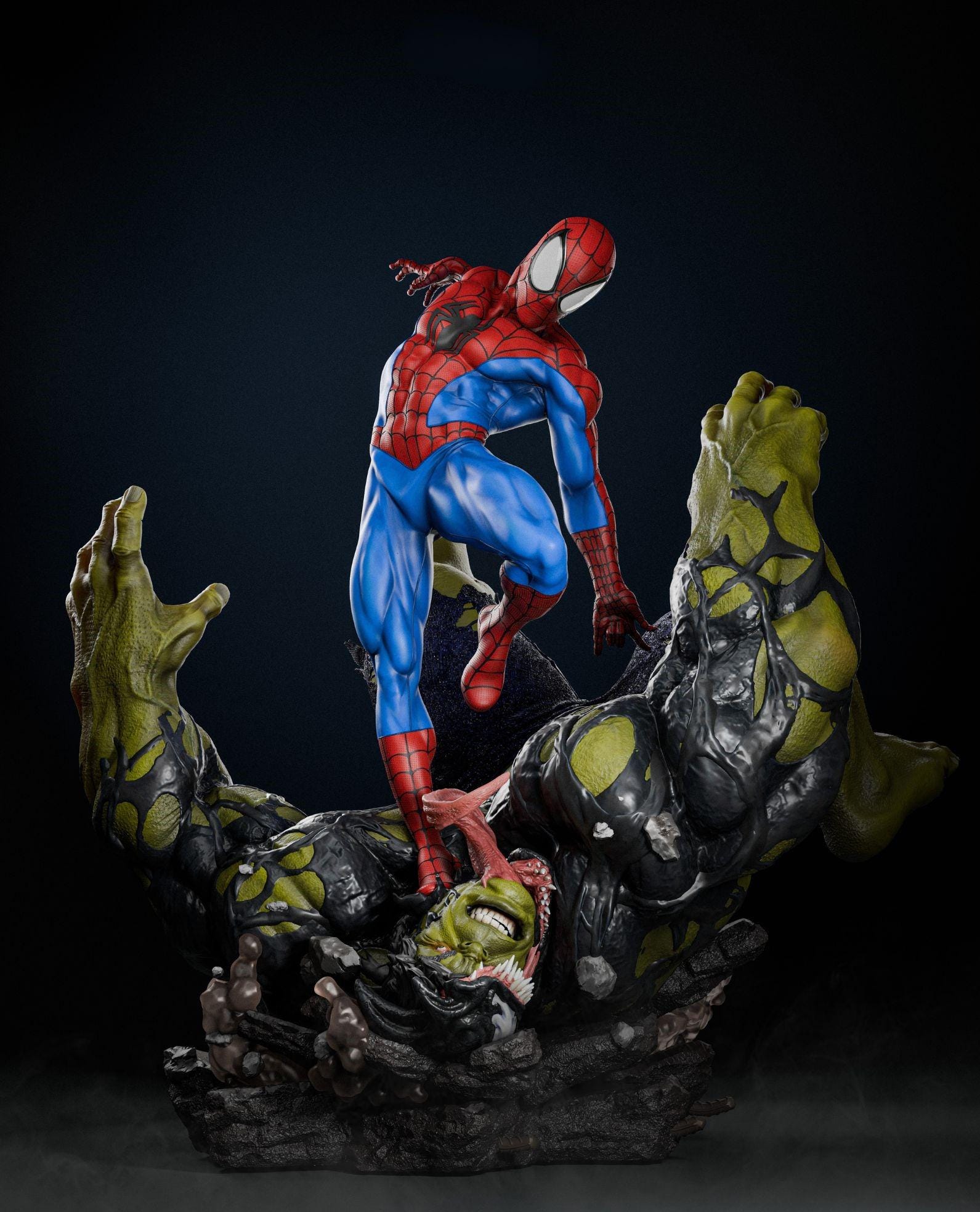 Spiderman Vs Hulk + Spiderman Doc Oc Base STL - Etsy