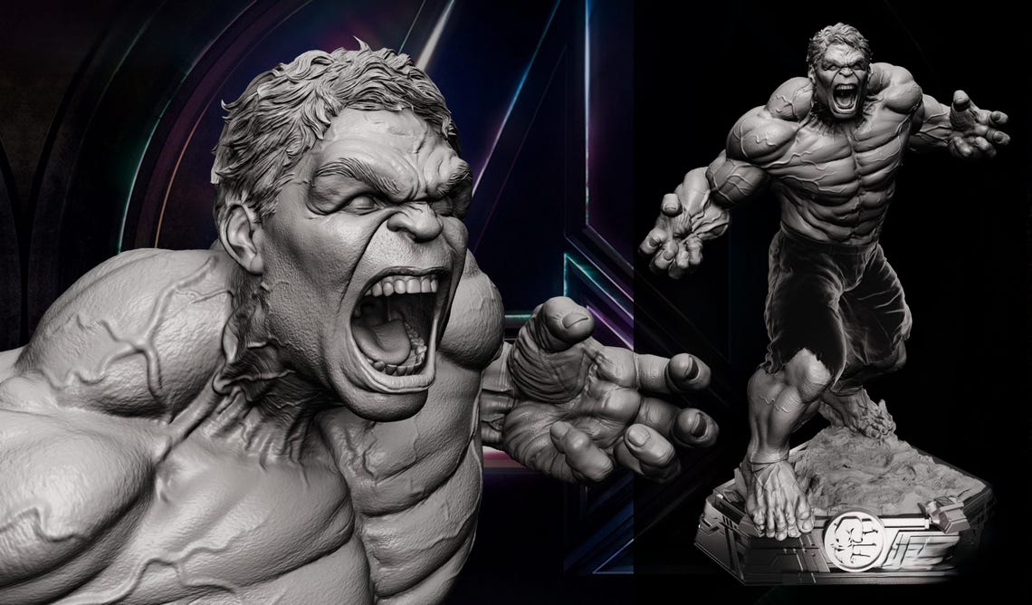 Hulk STL File, 3D Print Model (digital File) - Etsy