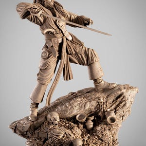 Jack Sparrow STL File: 3D Print Model (Digital Download)
