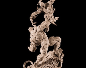 Venom vs Carnage Diorama STL 3D-afdrukbestand