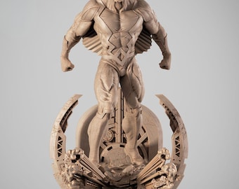 Archivo STL de la estatua de Black Bolt, impresión 3D (archivo digital)