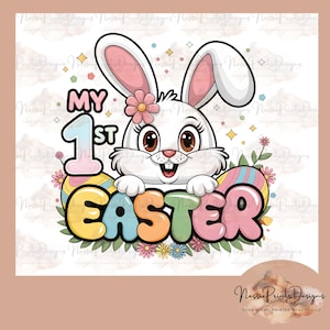 My 1st Easter Sublimation | Easter Season | Png File | DIY Children Easter Design | First Easter | Digital Download