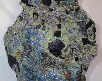 Very Unique Colored/Patterned Leland Blue Slag Stone