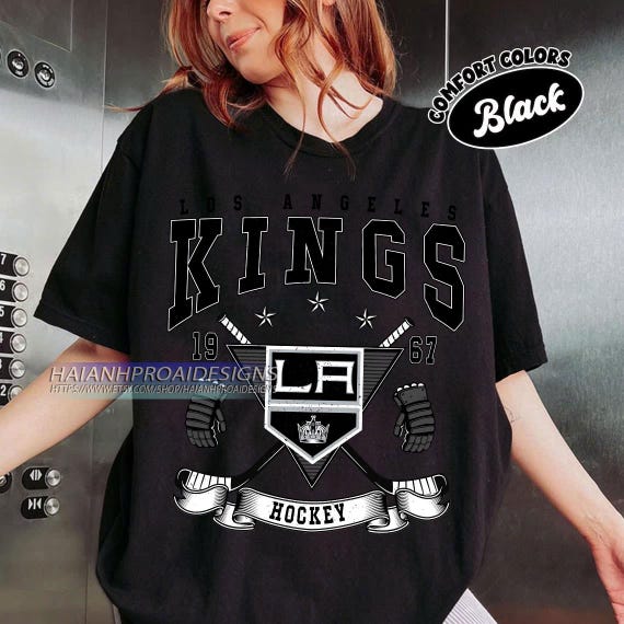 Vintage Los Angeles Kings Shirt Comfort Colors Hockey Tee