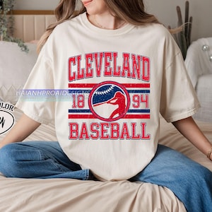 Vintage Cleveland Comfort colors T- shirt, Cleveland baseball Fan shirt, Baseball Fan Tee, Cleveland Baseball merch