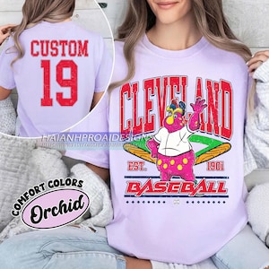 Personalized Comfort Colors® Cleveland Baseball T-Shirt | Custom Sports Tee | Cleveland Baseball Fan T-Shirt