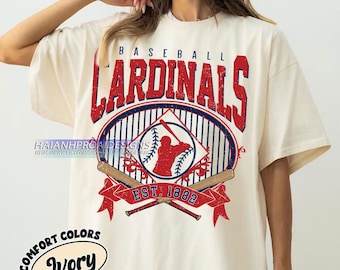 Retro St. Louis Baseball Shirt, Comfort Colors® Shirt, Baseball St. Louis T-shirt, St. Louis Fan Gift