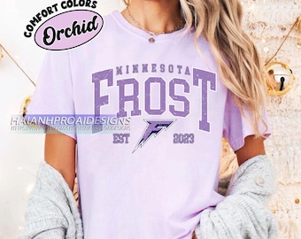 Minnesota Frost Hockey Vintage Comfort Colors T- Shirt, Comfort Colors Youth Adult Unisex T-shirt