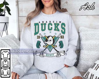 Vintage Anaheim Mighty Ducks Crewneck Sweatshirt, Mighty Ducks Shirt, Anaheim Mighty Ducks Hoodie, Anaheim Mighty Ducks Fan Shirt