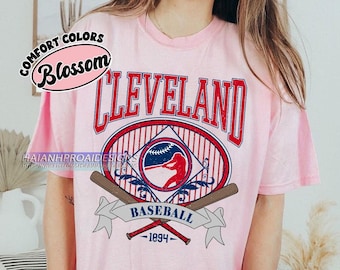 Cleveland Baseball Shirt, Vintage Sports T-Shirt, Comfort Colors Graphic Tee, Retro Distressed Baseball Fan Gift