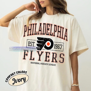 Comfort Colors® Philadelphia Flyers Hockey T-shirt, Custom Vintage Graphic Tee, Philadelphia Hockey Gift For Fan