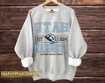 Vintage Utah Mammoth sweatshirt | Utah Mammoth Sweatshirt | Utah Hockey Fan shirt | Hockey Fan shirt sweater hoodie