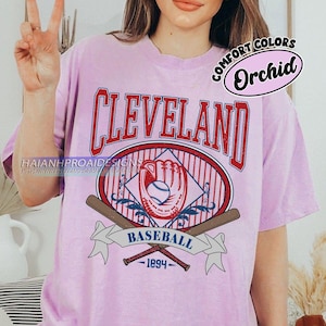 Comfort Colors Cleveland Baseball T-shirt, Retro Style Cleveland Baseball shirt, Cleveland Baseball fan gifl