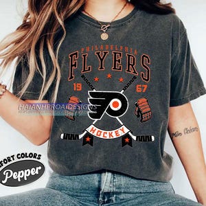 Philadelphia Flyers Hockey Comfort Colors T-shirt, Unisex Tee Shirt for Sports Fans, Graphic Sports Tee, Flyers Team Shirt, Hockey Fan