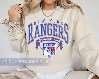 Vintage New York Rangers  Sweatshirt , New York Rangers Fan Shirt, Vintage New York shirt, Rangers Hockey Fan shirt, Hockey Tee