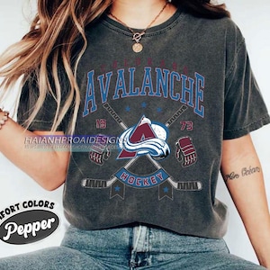 Colorado Avalanche Hockey Comfort Colors T-shirt, Unisex Tee Shirt for Sports Fans, Graphic Sports Tee, Avalanche Team Shirt, Hockey Fan