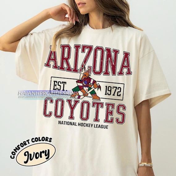 Comfort Colors® Arizona Coyotes Hockey T-shirt, Custom Vintage