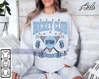 Utah Mammoth Sweatshirt, Vintage Utah hockey shirt, Utah Hockey Crewneck, Mammoth Hockey youth sweater, Hockey Fan gift