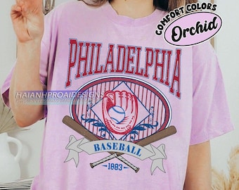Comfort Colors Philadelphia Baseball T-shirt, Retro Style Philadelphia Baseball shirt, Philadelphia Baseball fan gifl