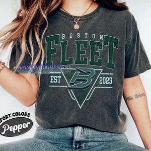 Comfort Colors® Vintage Boston Fleet T-shirt, Vintage Fleet T-shirt, Boston Hockey Women T-shirt, Hockey Women, Fleet T-shirt