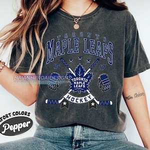 Toronto Maple Leafs Hockey Comfort Colors T-shirt, Unisex Tee Shirt for Sports Fans, Graphic Sports Tee, Leafs Team Shirt, Hockey Fan